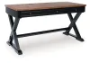 Ashley Furniture H664-34 Wildenauer - Home Office Desk - Brown / Black