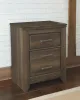 Ashley Furniture B251/31/36/67/64/98/92 Ashley Furniture B251/31/36/67/64/98/92 Juararo - 6 Pc. - Dresser, Mirror, Queen Poster Bed, Nightstand - Dark Brown