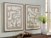 Ashley Furniture A8000503 Waldett - Wall Art Set (Set of 2) - Beige / White