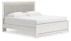 Ashley Furniture PCB3381B10 Ashley Furniture PCB3381B10 Zuraleus - King Upholstered Panel Bed - White