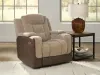 Ashley Furniture PC8350413 Mixed Motion - Power Recliner With Adjustable Headrest - Brownstone