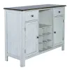 Liberty Furniture 186W-SR4836 Liberty Furniture 186W-SR4836 Carolina Crossing - Server - White / Antique Honey