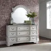 Liberty Furniture 244-BR34 Magnolia Manor - 9 Drawer Dresser - Antique White