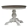 Liberty Furniture 244-DR-O5PDS Liberty Furniture 244-DR-O5PDS Magnolia Manor - 5 Piece Pedestal Table Set - Antique White