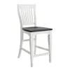 Liberty Furniture 417-DR-5GTS Allyson Park - 5 Piece Gathering Table Set - Wirebrushed White / Charcoal