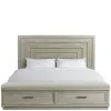 Riverside Furniture 73480-73483-73479 Cascade - King Upholstered Storage Bed - Dovetail