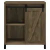 CoasterEveryday 182852 Arlington - Sliding Door Home Bar Wine Cabinet - Rustic Oak