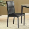 CoasterEveryday 100612 Garza - Upholstered Dining Side Chairs (Set of 2) - Black