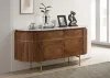 CoasterElevations 105145 Ortega - 4 Door Marble Top Sideboard Buffet Cabinet - Natural