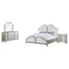 CoasterElevations 223391KE-S4 Evangeline - 4 Piece King Bedroom Set - Silver Oak