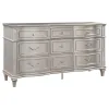 CoasterElevations 223391Q-S4 Evangeline - Queen 4 Piece Bedroom Set - Silver Oak