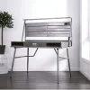 Furniture of America CM-DK5566 Mccredmond - Desk With USB - Silver