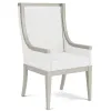 Riverside Furniture 82559 Hepburn - Upholstered Host Chair (Set of 2) - White