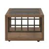 Liberty Furniture 525-OT1010 Bayhill Trellis - Cocktail Table - Honey / Black Metal Accents