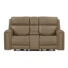 Liberty Furniture 7021TO-23P Liberty Furniture 7021TO-23P Camden - Loveseat With Console P3 & ZW - Aline Toast