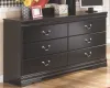 Ashley Furniture B128-31 Huey Vineyard - Six Drawer Dresser - Black