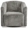 Ashley Furniture A3000330 Bramner - Swivel Accent Chair - Charcoal
