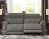 Ashley Furniture 5930147 Next-Gen Durapella - 2 Seat Power Reclining Sofa Adj Hdrest - Slate