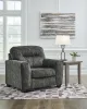 Ashley Furniture 50504/23/14 Lonoke - 2 Pc. - Chair And A Half, Ottoman - Gunmetal