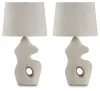 Ashley Furniture L243664 Chadrich - Paper Table Lamp (Set of 2) - Antique Beige