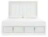 Ashley Furniture B822B4 Chalanna - King Upholstered Storage Bed - White