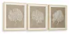 Ashley Furniture A8000486 Hendridge - Wall Art Set (Set of 3) - Taupe / White