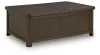 Ashley Furniture T678-20 Breckington - Cocktail Table With Storage - Dark Brown
