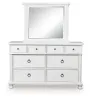 Ashley Furniture PCB823B1 Ashley Furniture PCB823B1 Rowlenstown - Dresser And Mirror - Antique White