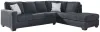 Ashley Furniture 87213S3 Ashley Furniture 87213S3 Altari - Right Arm Facing Corner Chaise With Sleeper 2 Pc Sectional - Slate
