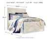 Ashley Furniture B331B6 Bellaby - Queen Crossbuck Panel Bed - Whitewash