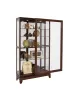 Pulaski Furniture 20661 PFC Curios - Sliding Door 5 Shelf Curio Cabinet - Chocolate Cherry