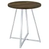 CoasterEveryday 183516 Burkhart - Round Pub Height Bistro Bar Table - Brown Oak