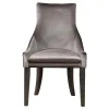 CoasterElevations 121714 Phelps - Velvet Upholstered Dining Side Chair (Set of 2) - Gray
