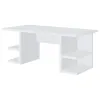 CoasterEssence 801455 Alice - 4-Shelf Engineered Wood Writing Desk - White