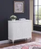 Coaster Fine Furniture 950411 Cardella - 2 Door Mandala Accent Cabinet - Distressed White