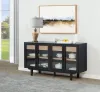 Coaster Fine Furniture 108545BLK Middleton - 4-Door Sideboard Server With Dual Drawers - Black