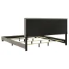 Coaster Fine Furniture 300851KE Dorian - Fabric Upholstered Eastern King Panel Bed - Taupe