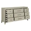 Liberty Furniture 694-BR31 New Haven - 9 Drawer Dresser - Sanctuary White