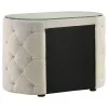 Coaster Fine Furniture 360111KE-S5 Sonya - 5 Piece Upholstered Eastern King Bedroom Set - Ivory