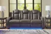 Ashley Furniture 3660215 Ashley Furniture 3660215 Fyne-Dyme - Power Reclining Sofa With Adj Headrest - Shadow
