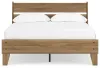 Ashley Furniture EB1866B2 Deanlow - Full Platform Panel Bed - Honey