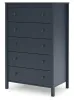 Ashley Furniture EB1528-245 Simmenfort - Five Drawer Chest - Navy Blue
