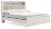 Ashley Furniture B2640B51 Altyra - King Bookcase Panel Bed - White