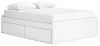Ashley Furniture EB9630B14 Ashley Furniture EB9630B14 Onita - Queen Platform Bed With 2 Side Storage - White