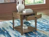 Ashley Furniture T513-3 Ashley Furniture T513-3 Burkbyer - Rectangular End Table - Brown
