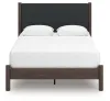 Ashley Furniture PCB2614B12 Pamytta - Queen Upholstered Panel Platform Bed - Brown