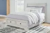 Ashley Furniture B742B13 Ashley Furniture B742B13 Robbinsdale - Full Sleigh Storage Bed - Antique White