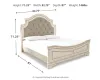 Ashley Furniture B743B6 Ashley Furniture B743B6 Realyn - King Upholstered Panel Bed - Chipped White