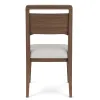 Riverside Furniture 43457 Delia - Wood Back Side Chair (Set of 2) - Nouveau Walnut / Beige