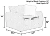 Jackson Furniture Industries 220601-1760/26-2555/01 Jackson Furniture Industries 220601-1760/26-2555/01 Bankside - Chair & 1/2 - Parchment